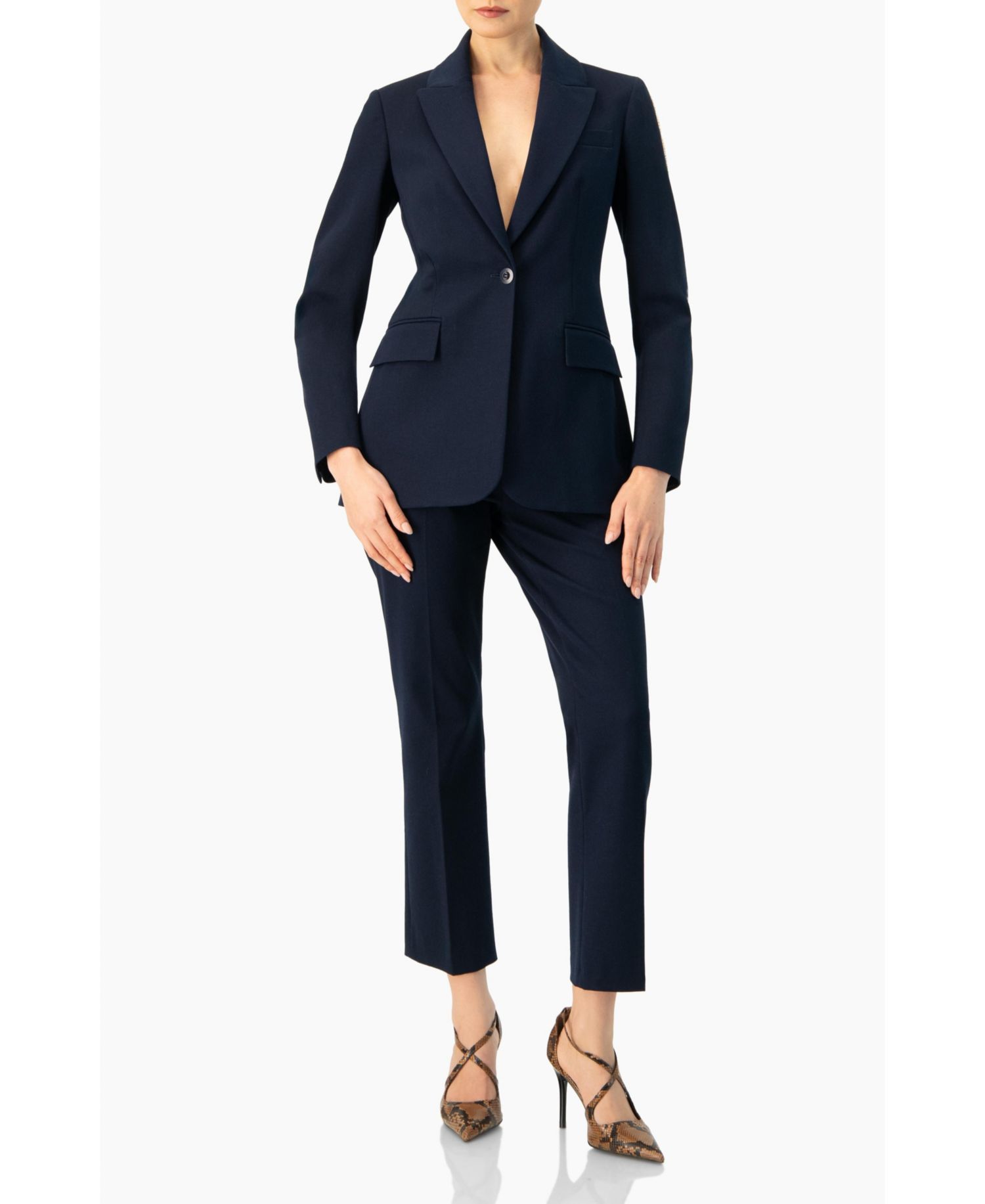Women's Tailored Straight-Leg Trousers