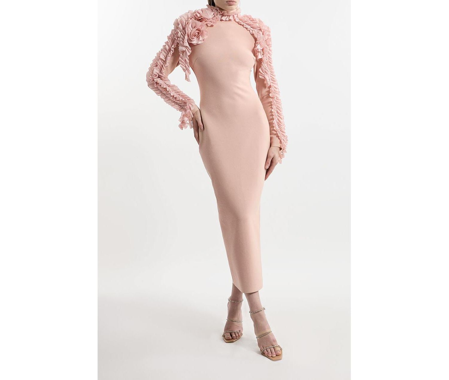 Women's Bandage Detail Midi Dress