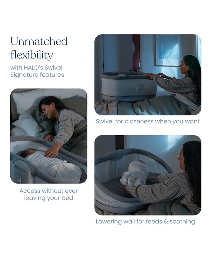 HALO Baby BassiNest Connected Swivel Sleeper 3.0 – Smart Bassinet with AutoSoothe, Easy Lowering Wall - NO SIZE