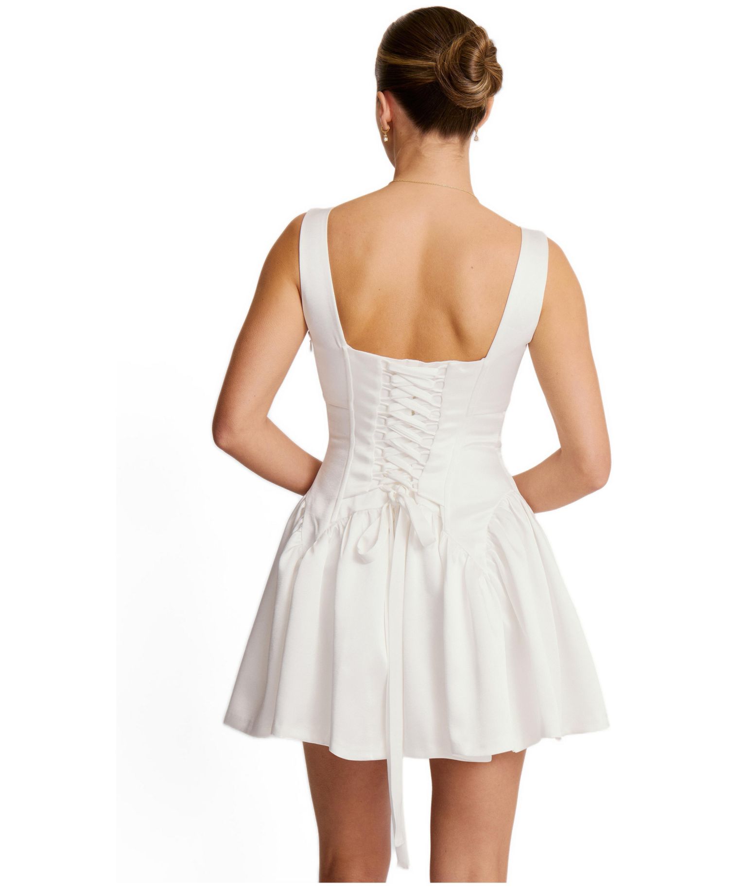 Women's Scoop Neck Sleeveless Skater Mini Dress