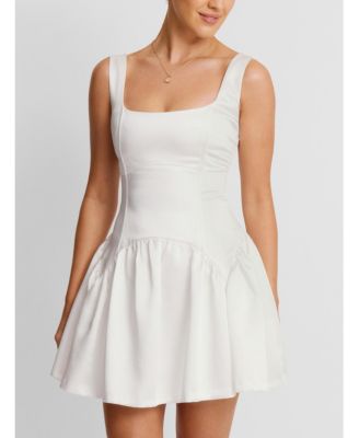 Women's Scoop Neck Sleeveless Skater Mini Dress