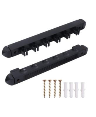 2-Piece Wood 6 Billiard Pool Cue Rack Wall Mounted Holders, Pool Cue Sticks Wall Rack Set