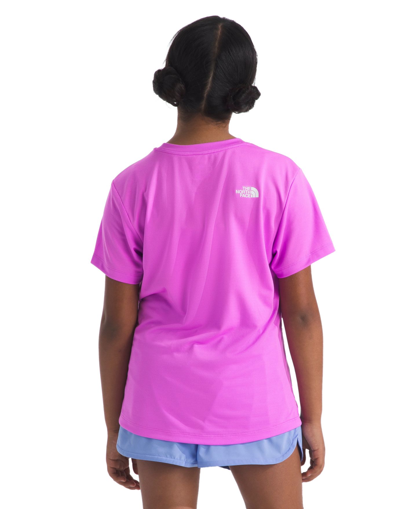 Футболка The North Face Regular Fit Short-Sleeve Crewneck T-Shirt для девочек, цвет: Фиолетовый — фото 3