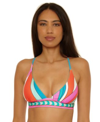 Women's Reversible Banded Cross Back Swim Top