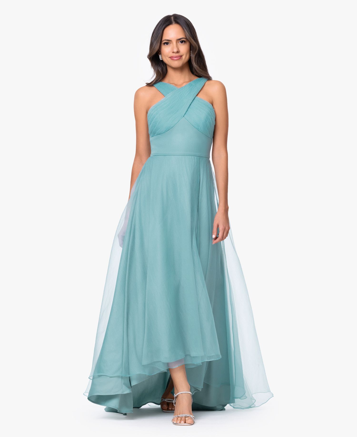 Women's Sleeveless Halter Neck Gown