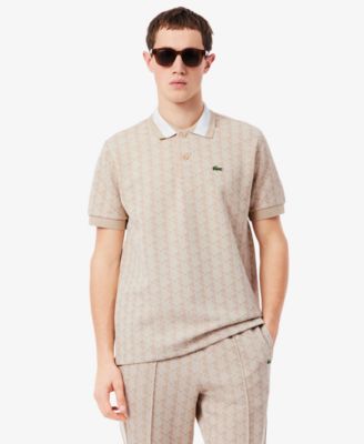 Men's Classic Fit Monogram Jacquard Polo Shirt