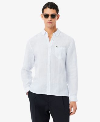 Men's Regular-Fit Striped Long-Sleeve Shirt