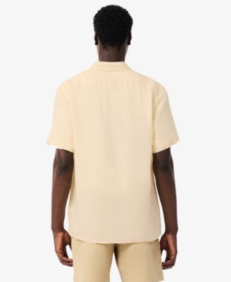 Men's Regular-Fit Logo Linen Shirt