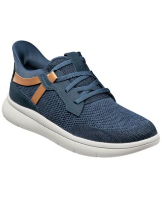 Men's Fleet Knit Elastic Lace Slip-On Sneakers