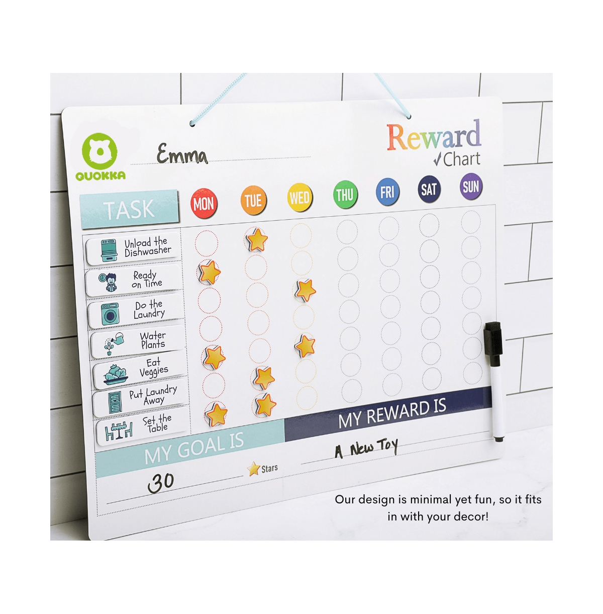 Quokka Educational Interactive Poster for Toddlers 3-5