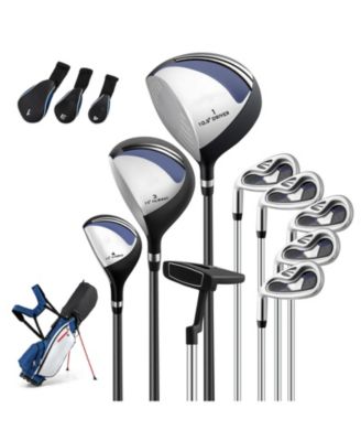 Men s Left-Handed Complete Golf Club Set with Stand Bag, Lightweight & Portable