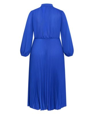 Women's Halle Long Sleeve Pleat Dress