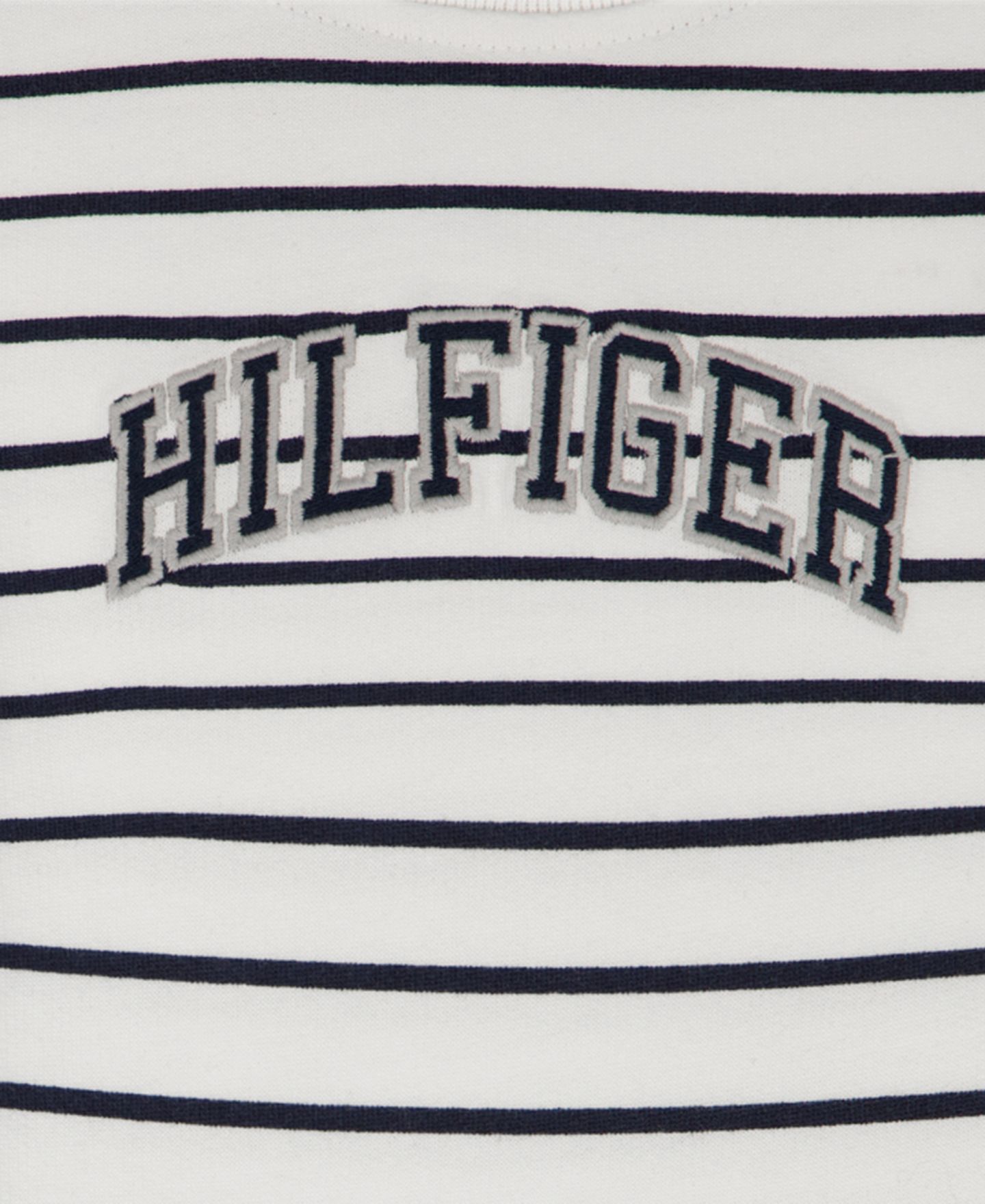 Комплект для мальчика Tommy Hilfiger: полосатая футболка из футера и шорты, 2 предмета, цвет: Белый — фото 9