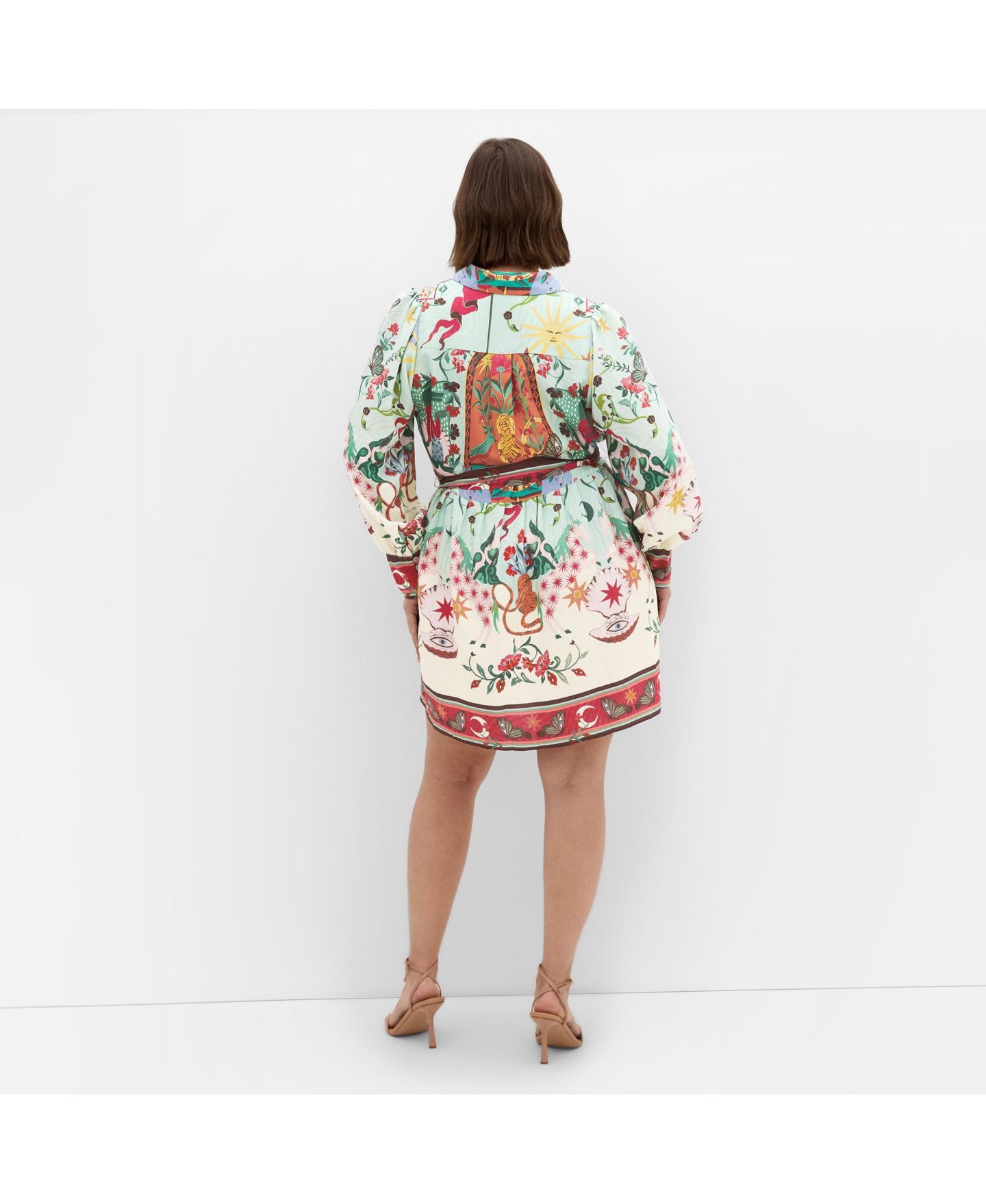 Женское платье CITY CHIC Ezra Dreamscape Print Mini, цвет: Hero Dreamscape — фото 2