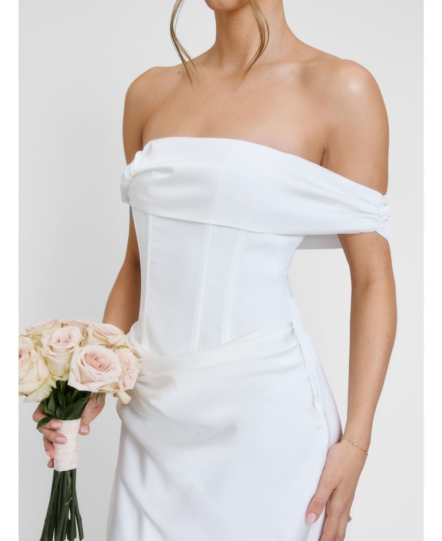 Women's Twist Strap Corset Maxi Dress