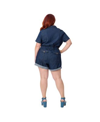 Women's Plus Size Garage Style Romper