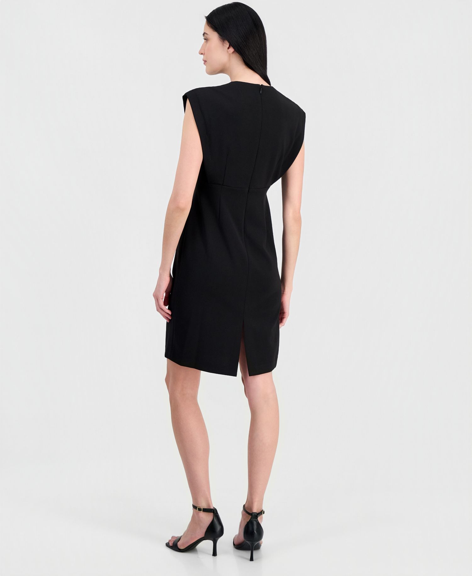 Women's Pleated-Bodice Sheath Dress