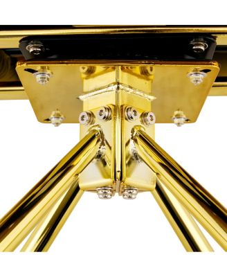 Streamdale Set of 2 Yellow Puffy Bubble Chair Ball Chain Chair Velvet Dining Chairs