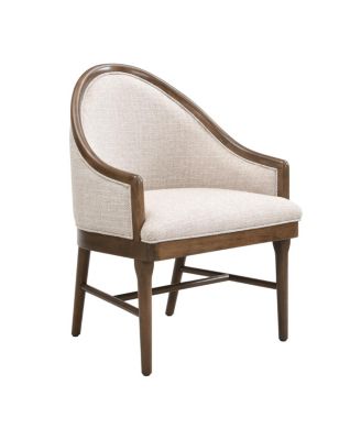 Twill Upholstered Rubber Wood Dining Chair (Set of 2