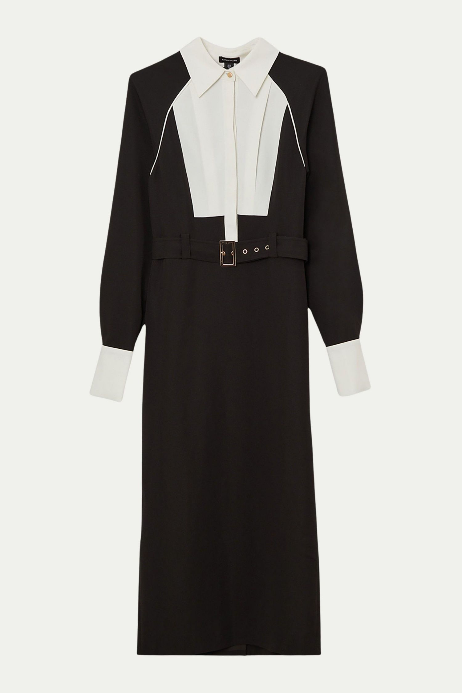 Women's Twill Collared Woven Midi Dress