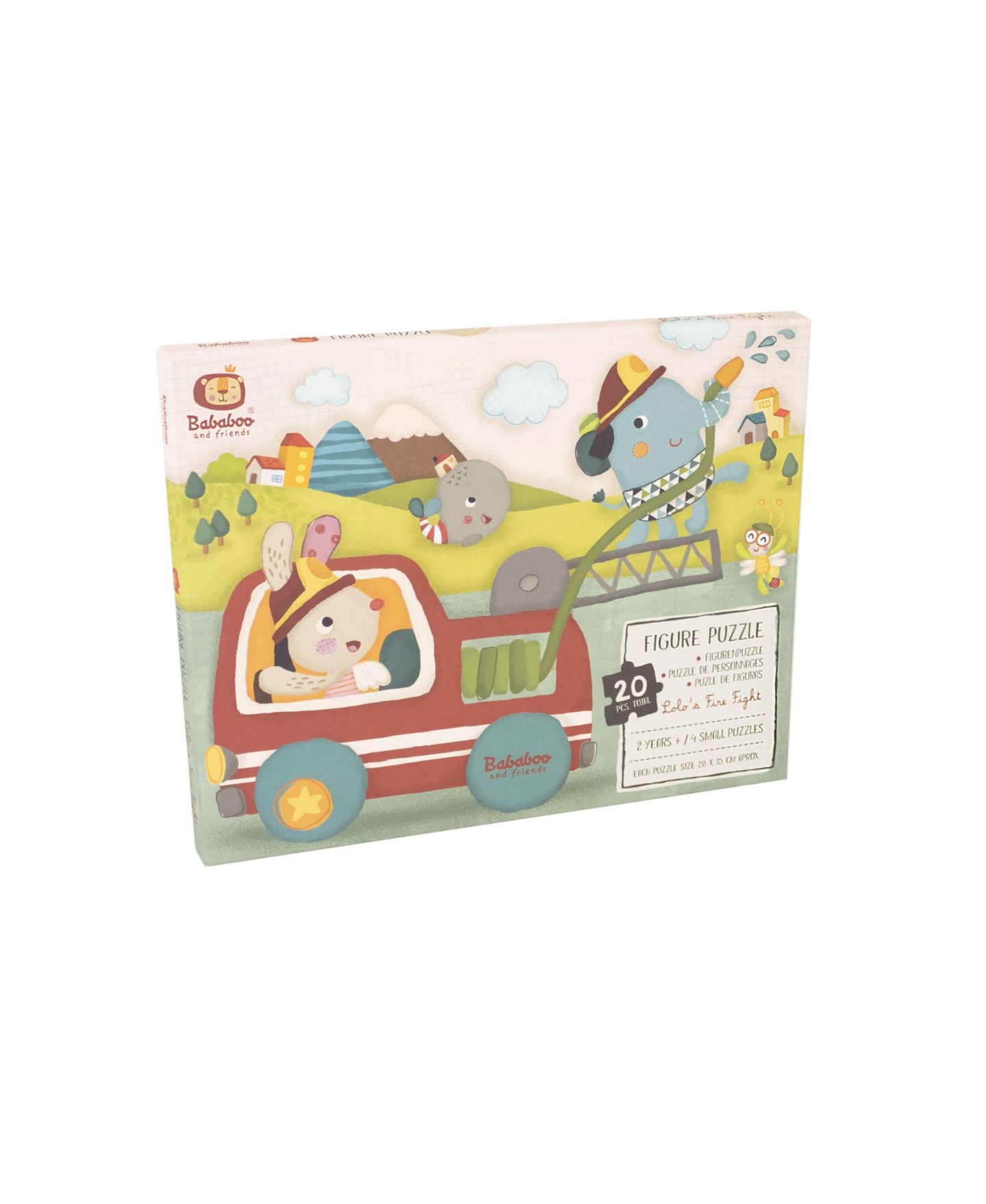 Детский пазл Bababoo and friends Lolo Elephant Fire Fight 20-Piece Figure Puzzle, Ages 2+, цвет: Open Miscellaneous — фото 2