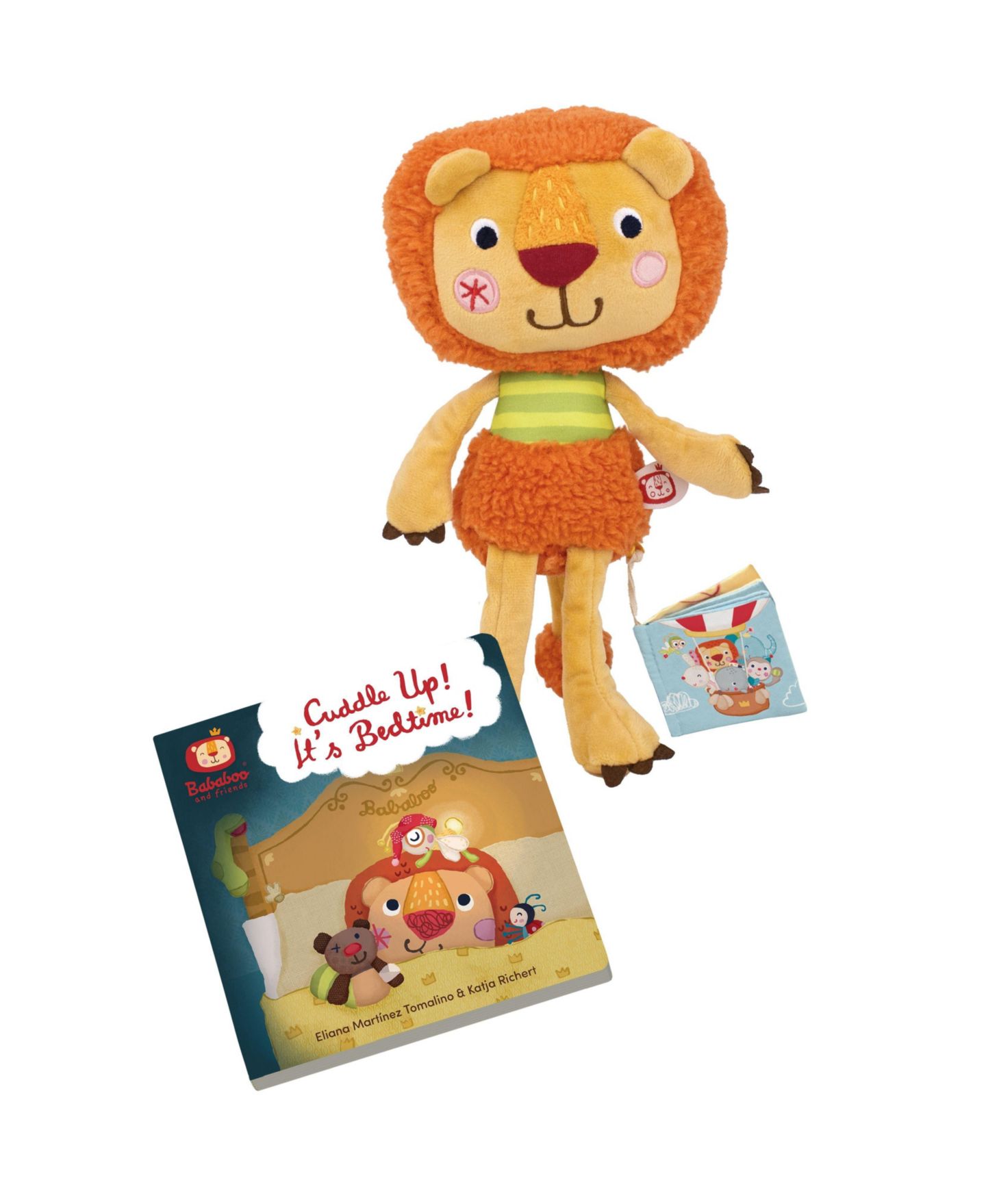 Детские куклы Bababoo and friends Lion Book and Plush Doll, 2-Piece Set — фото 1