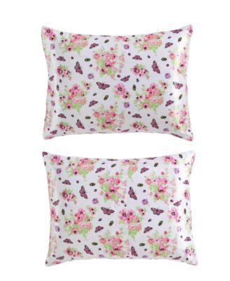 Queen Bee Floral Bouquet Satin 3-Pc. Duvet Cover Set, Full/Queen