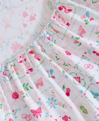 Pretty Tiles Microfiber 4-Pc. Sheet Set, Queen