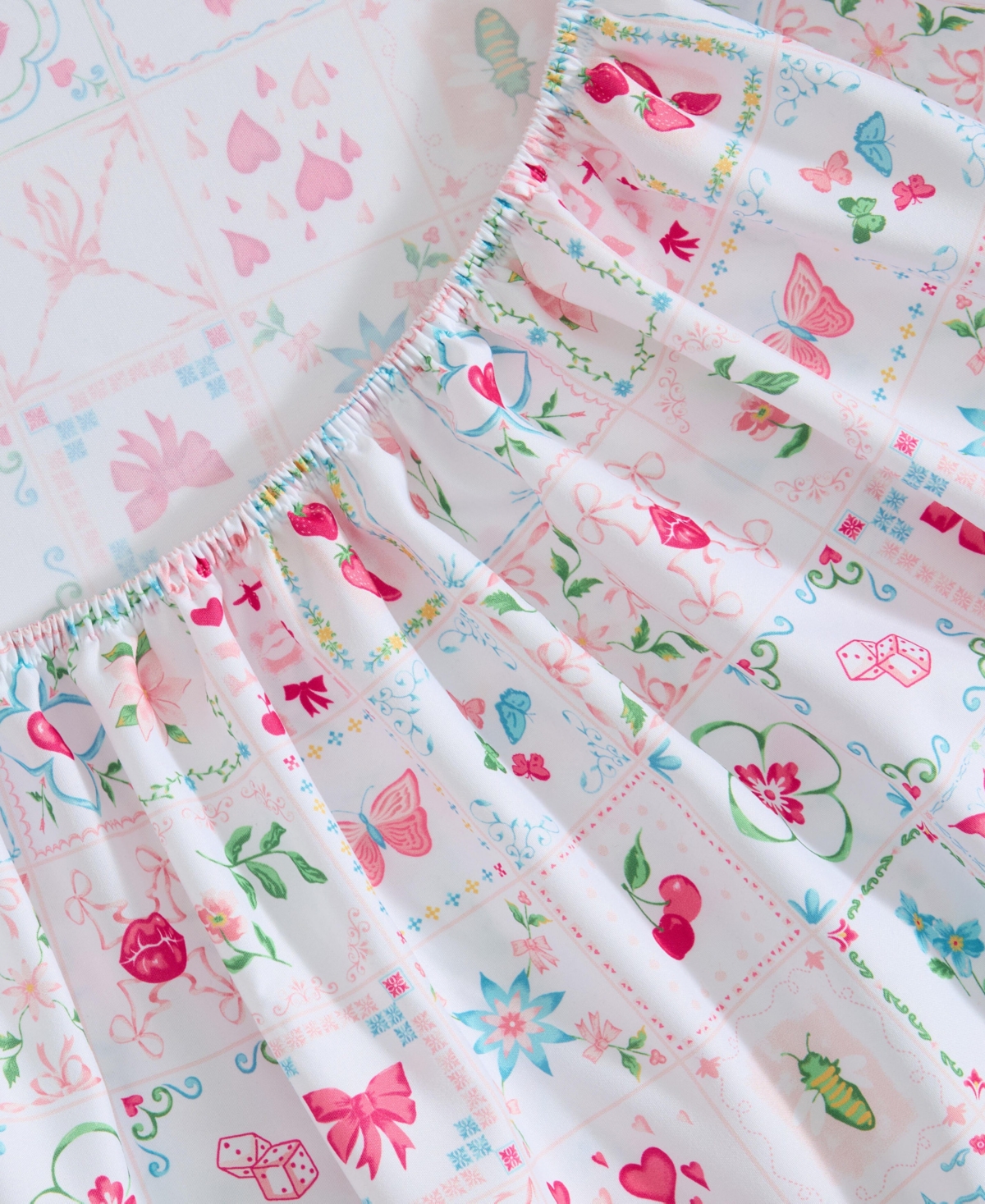 Betsey Johnson Pretty Tiles Microfiber 4-Pc. Sheet Set