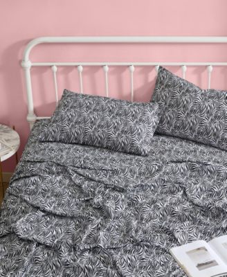 Wild Zebra Microfiber 4-Pc. Sheet Set, Full