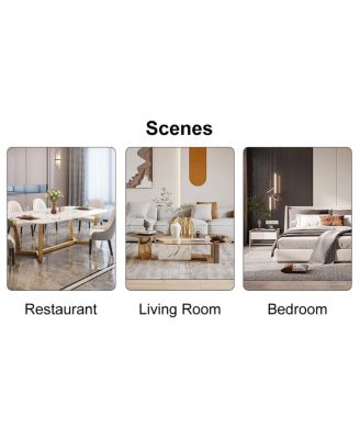 Modern Dining Chairs, PU Faux Leather Upholstered Side Chair (Set of 2)