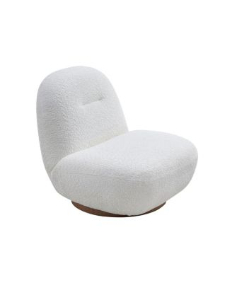 Luxury Modern Swivel Accent Chair, Boucle Rotating Sofa Chair, Minimalist Cloud Chair