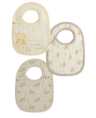 Baby Boys' or Girls' Winnie the Pooh Graphic Bibs, 3-Pack
