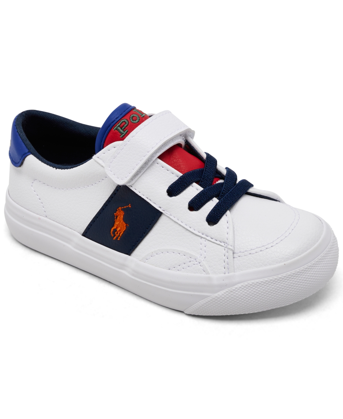 Polo Ralph Lauren Little Girls Ryley Fastening Strap Casual Sneakers from Finish Line - Multi