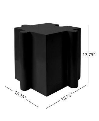 Modular Outdoor Side Table with Puzzle Design