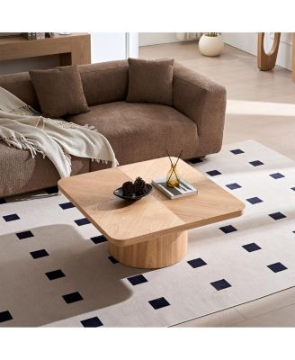 Square Coffee Table, Modern Design for Living Room Use