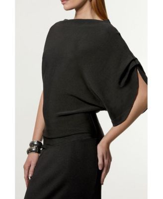 Women's Dropped Waist Asymmetric Maxi Dress