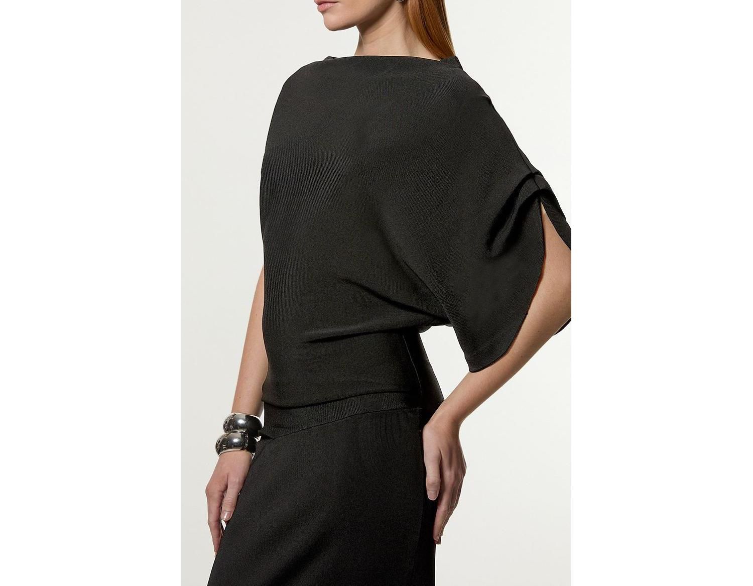Women's Dropped Waist Asymmetric Maxi Dress