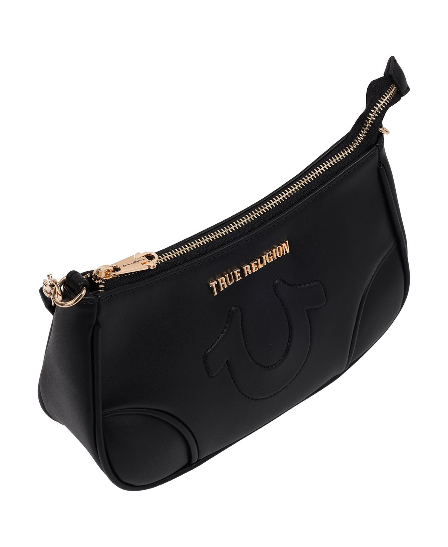 Женская сумка True Religion Trapunto Logo Shoulder, цвет: Чёрный — фото 5