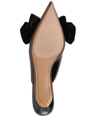Women's Chantelle Bow Kitten Heel Mule Pumps