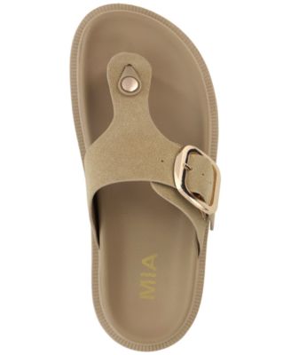 Women's Geri Buckle Platform Thong Sandals