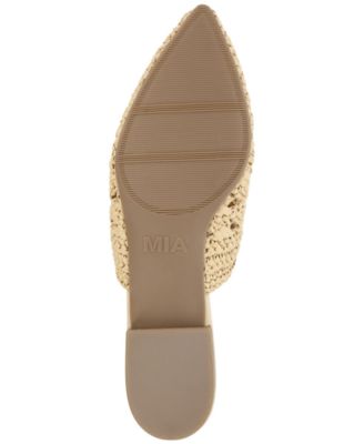 Women's Jany Woven Raffia Flat Mules