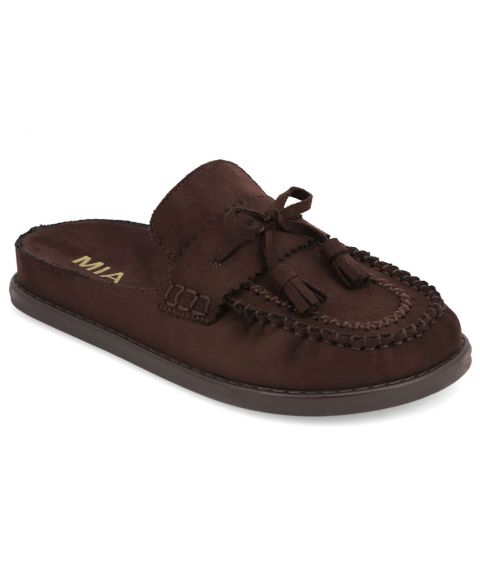 Женские сабо MIA Nesha Moccasin Mule, цвет: Шоколадный