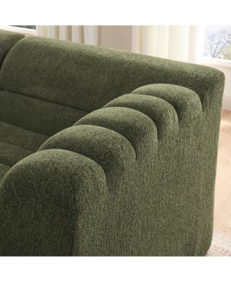 135" U-Shaped Modular Sectional Sofa with Chaise & Movable Ottoman