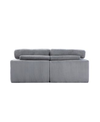 Double Chaise Lounge Indoor, Oversized Upholstered Sleeper Cloud Couch