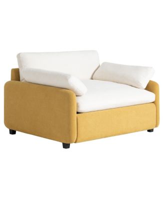 Oversized Chenille Sofa Chair, Wide Seat Accent Chair, Modern Upholstered Armchair