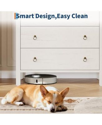 5 Drawer Dresser for Bedroom, 47" Tall Modern Chest of Drawers, Curved Profile Design, Wood Drawer Organizer