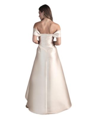 Women's Bardot Twill Bridesmaid Dress