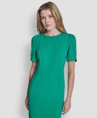 Women's Crewneck Short Sheath Dress