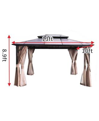 aluminum double-top sun canopy